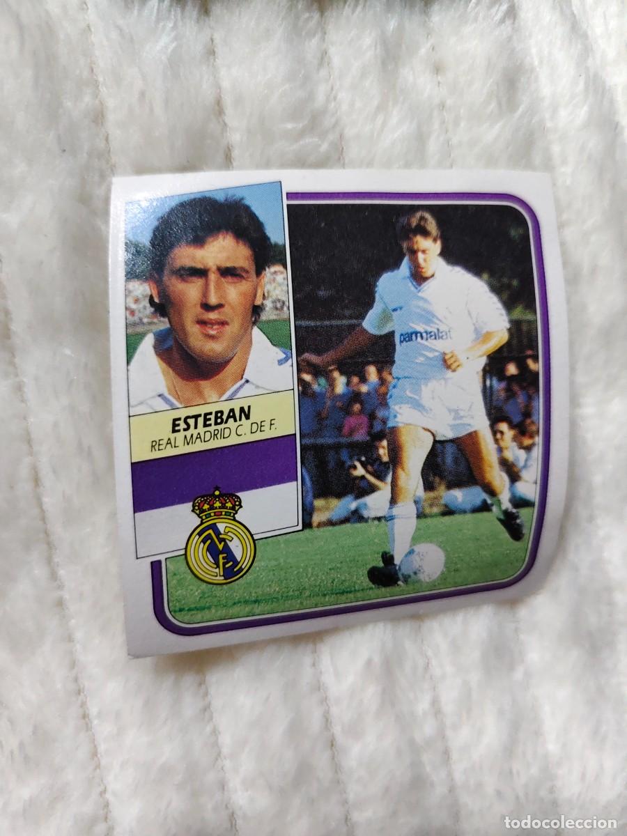Cromos de f&uacute;tbol: EDICIONES ESTE 89 90 ESTEBAN REAL MADRID 1989 1990 DESPEGADO RECUPERADO ALBUM AAQ