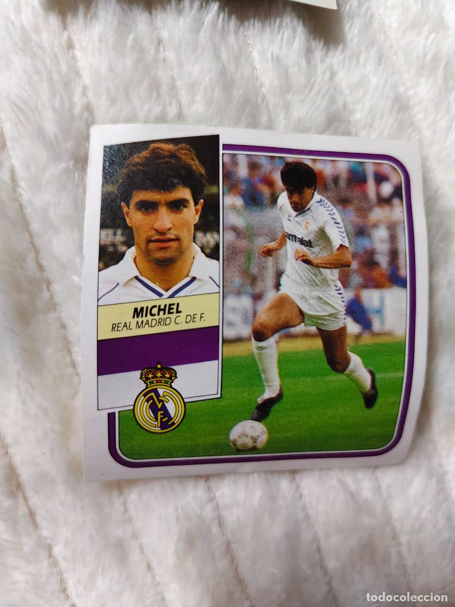 Cromos de f&uacute;tbol: EDICIONES ESTE 89 90 MICHEL REAL MADRID 1989 1990 DESPEGADO RECUPERADO ALBUM AAQ