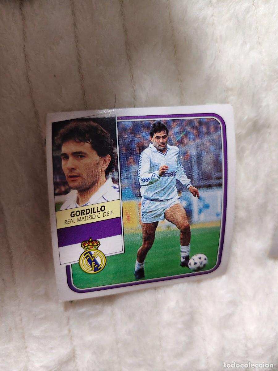 Cromos de f&uacute;tbol: EDICIONES ESTE 89 90 GORDILLO REAL MADRID 1989 1990 DESPEGADO RECUPERADO ALBUM AAQ