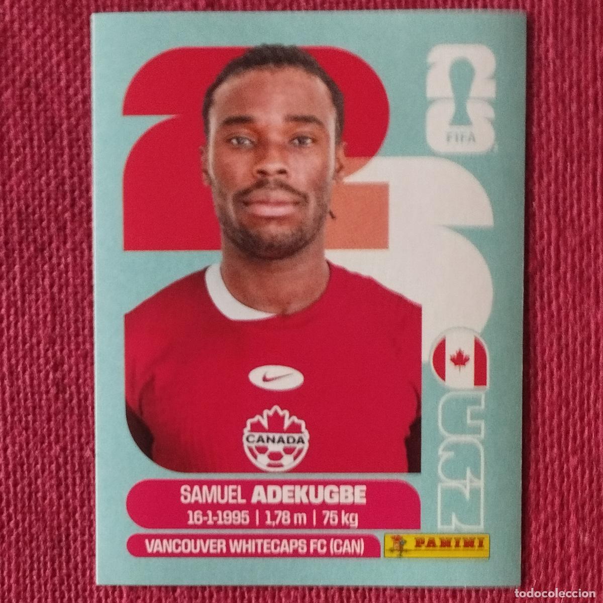Cromos de f&uacute;tbol: SAMUEL ADEKUGBE - CAN 5 - CANADA - MUNDIAL DE FUTBOL - FIFA WORLD CUP 2026