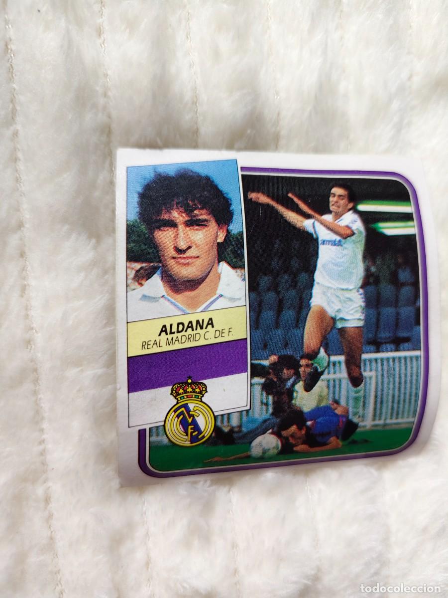 Cromos de f&uacute;tbol: EDICIONES ESTE 89 90 ALDANA REAL MADRID 1989 1990 DESPEGADO RECUPERADO ALBUM AAQ