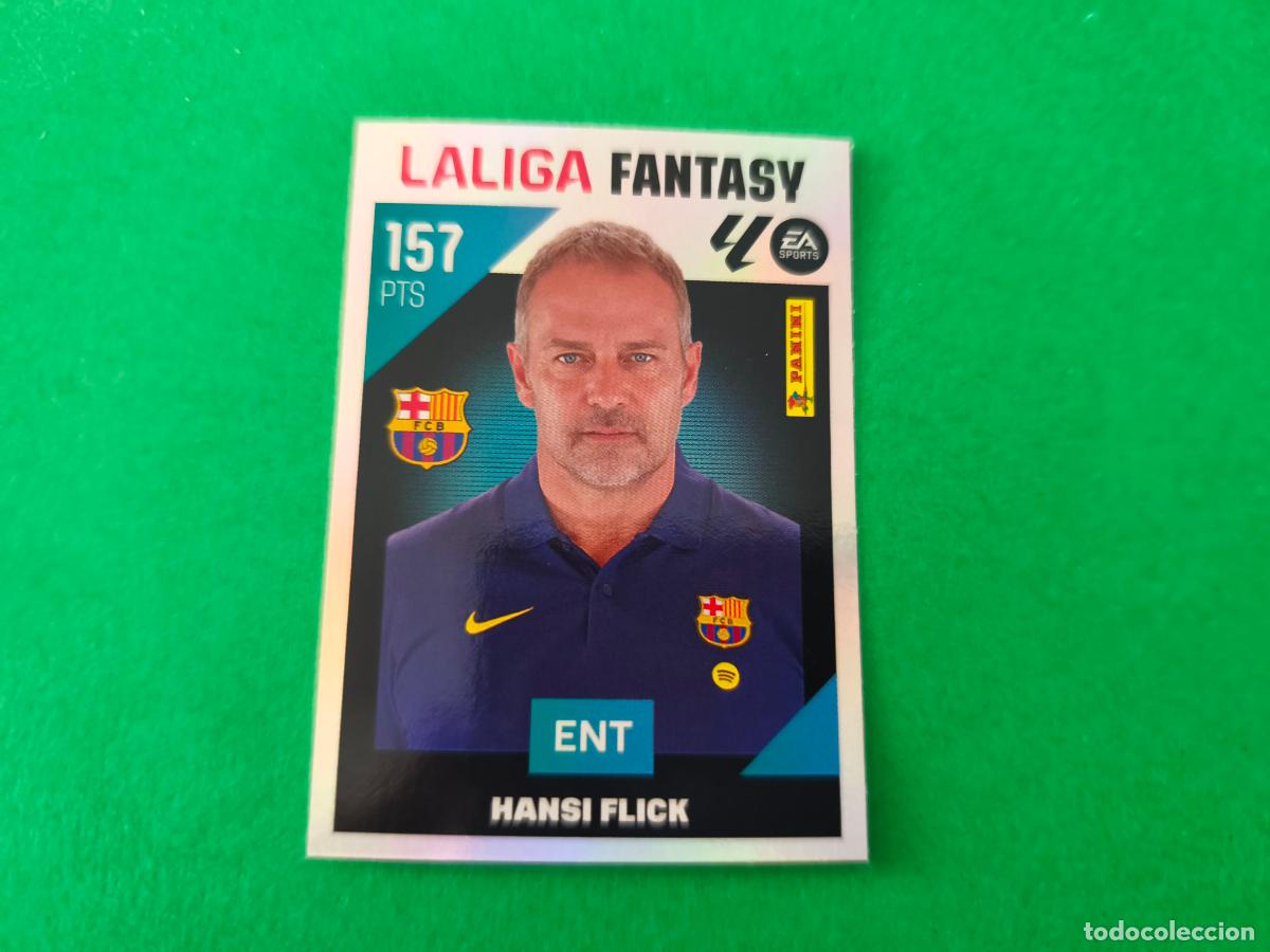 Cromos de f&uacute;tbol: CROMO FUTBOL HANSI FLICK F.C.BARCELONA SIN PEGAR N&ordm; 1 FANTASY LIGA ESTE 2026-2027/26-27