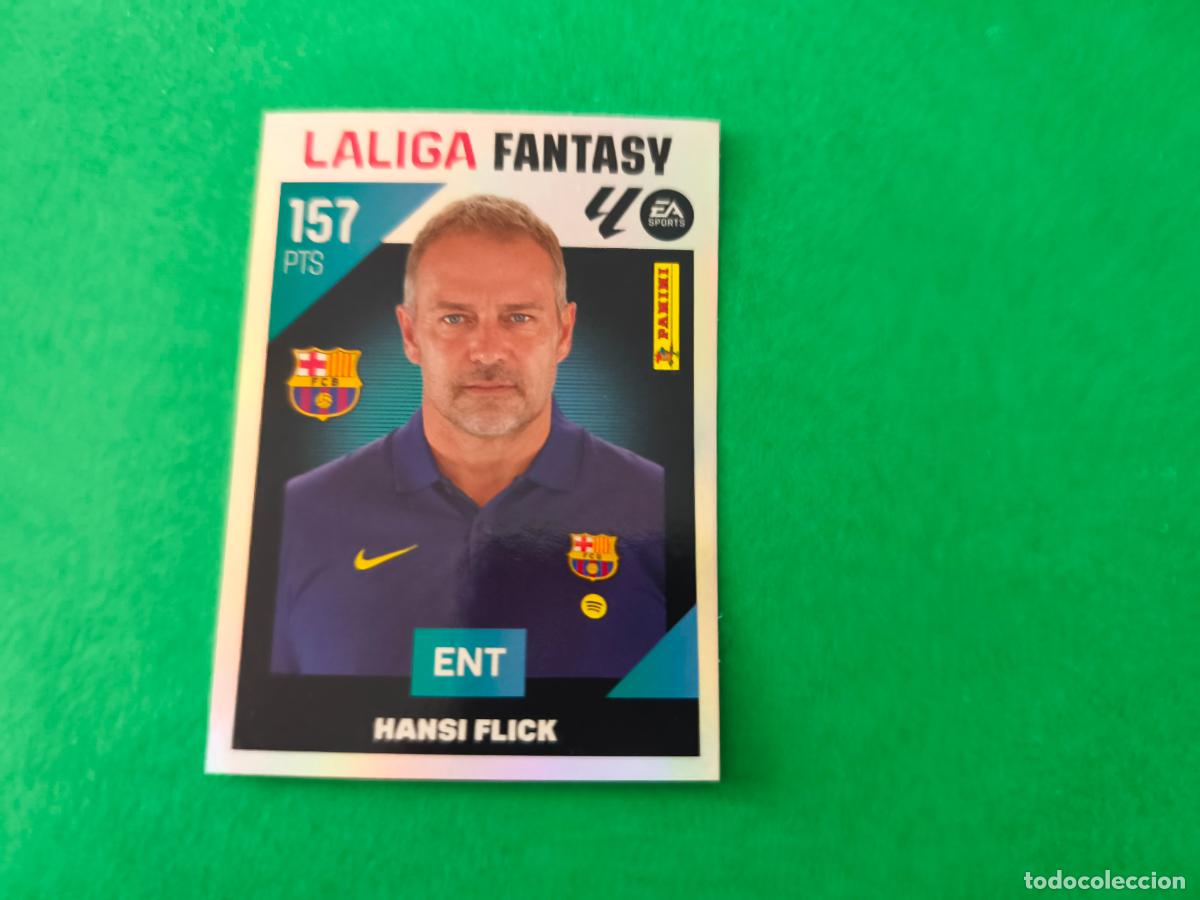 Cromos de f&uacute;tbol: CROMO FUTBOL HANSI FLICK F.C.BARCELONA SIN PEGAR N&ordm; 1 FANTASY LIGA ESTE 2026-2027/26-27