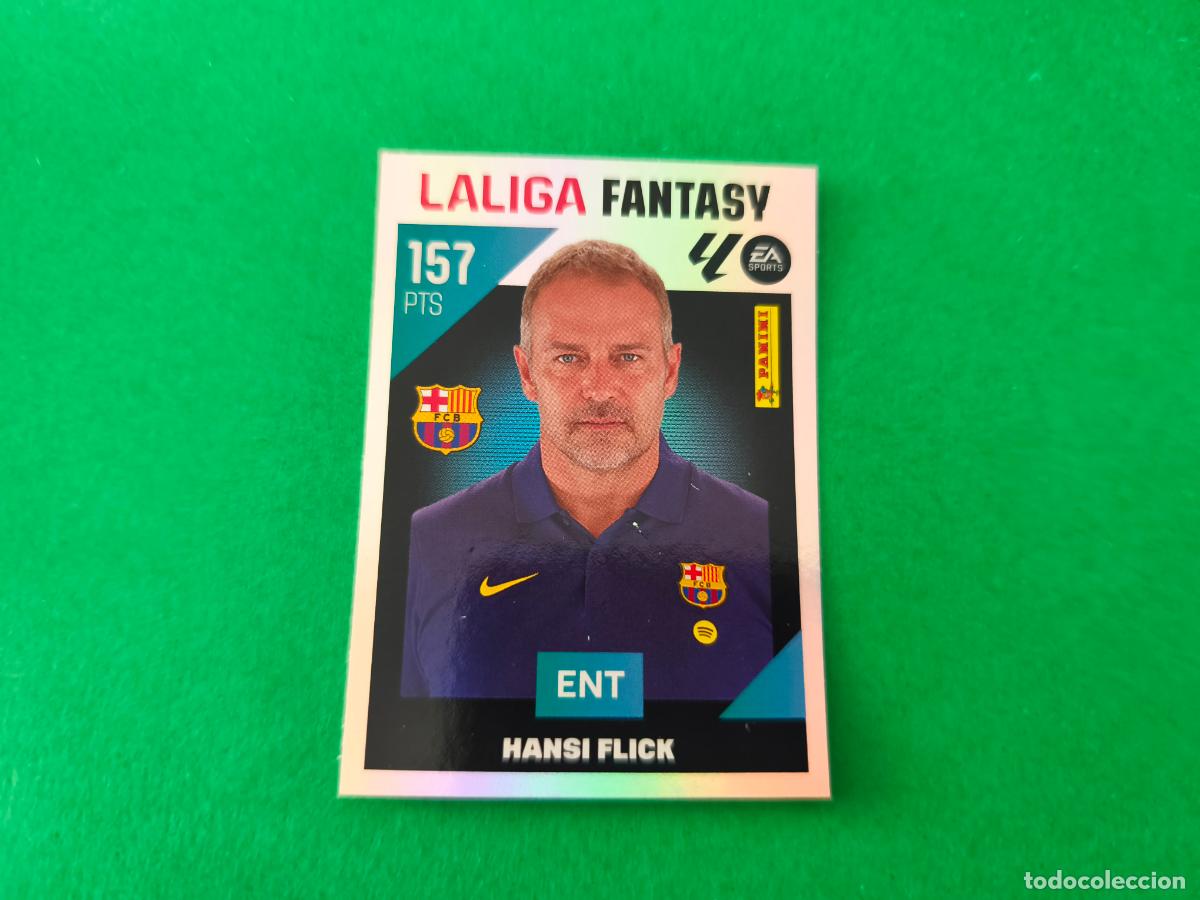 Cromos de f&uacute;tbol: CROMO FUTBOL HANSI FLICK F.C.BARCELONA SIN PEGAR N&ordm; 1 FANTASY LIGA ESTE 2026-2027/26-27