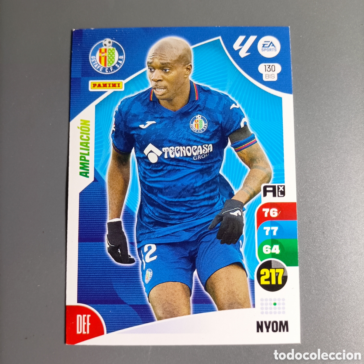 Cromos de f&uacute;tbol: ADRENALYN. LIGA 2024-2025 (GETAFE) №130 BIS. NYOM / AMPLIACI&Oacute;N