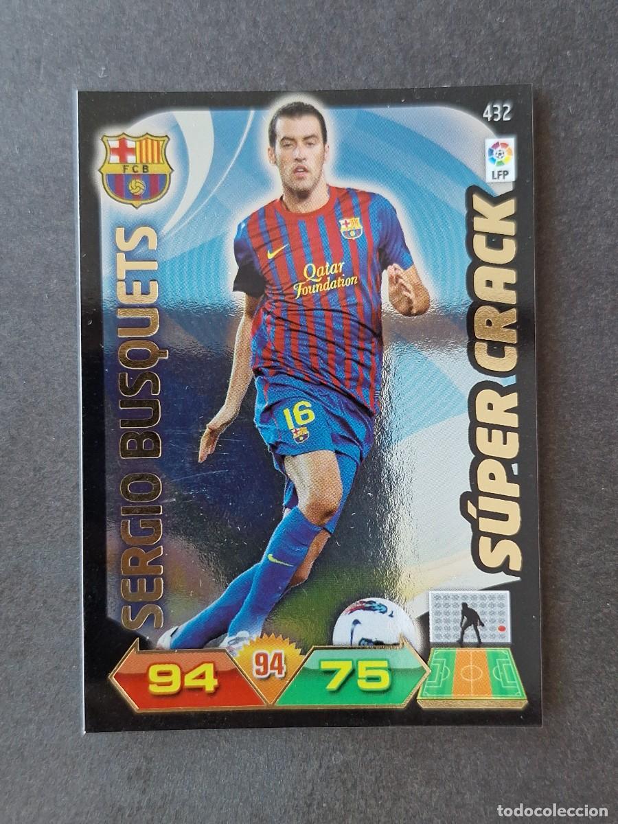 Cromos de f&uacute;tbol: L3 SERGIO BUSQUETS F. C. BARCELONA 432 SUPER CRACK ADRENALYN XL LIGA 2011 2012 11 12 PANINI