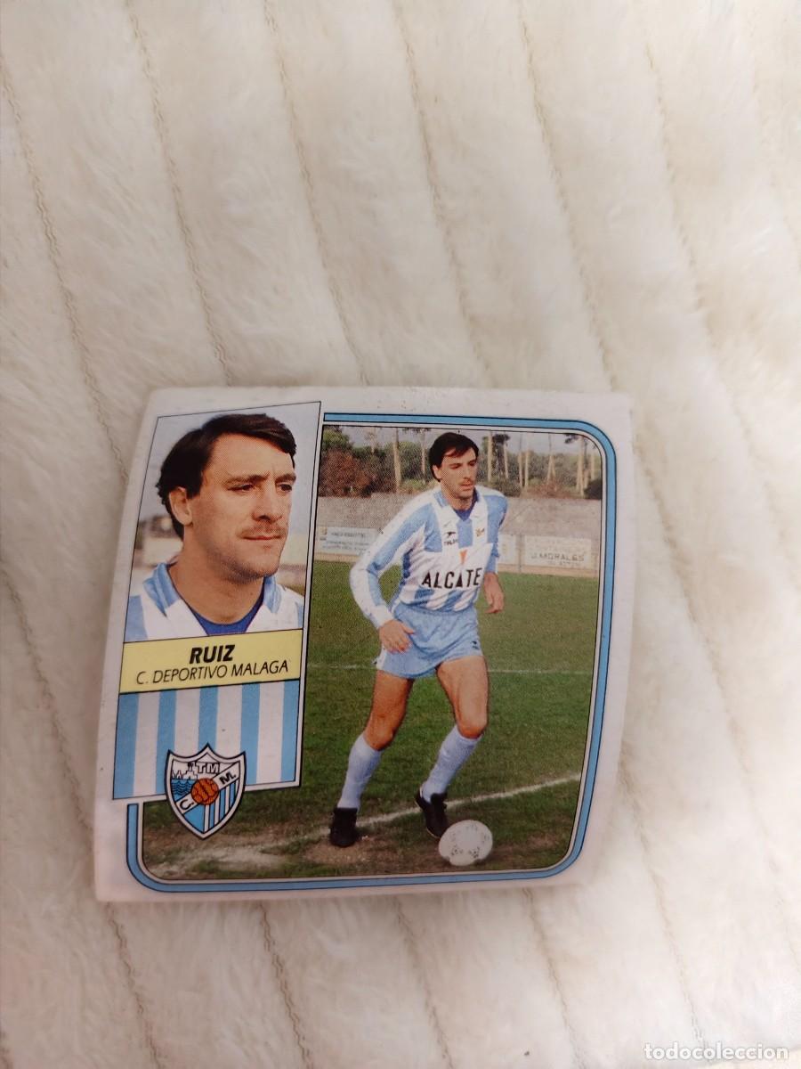 Cromos de f&uacute;tbol: EDICIONES ESTE 89 90 RUIZ MALAGA C.F. 1989 1990 DESPEGADO RECUPERADO ALBUM AAQ