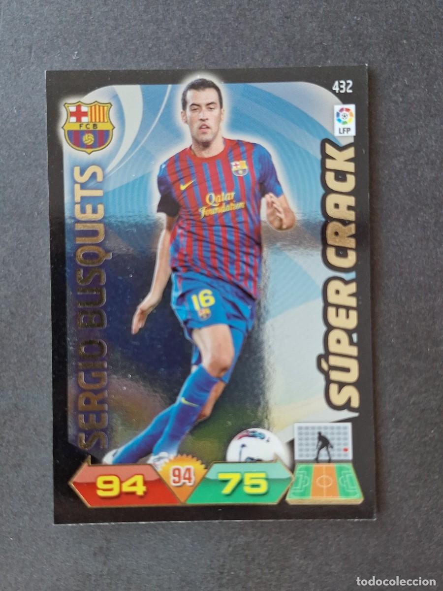 Cromos de f&uacute;tbol: L3 SERGIO BUSQUETS F. C. BARCELONA 432 SUPER CRACK ADRENALYN XL LIGA 2011 2012 11 12 PANINI