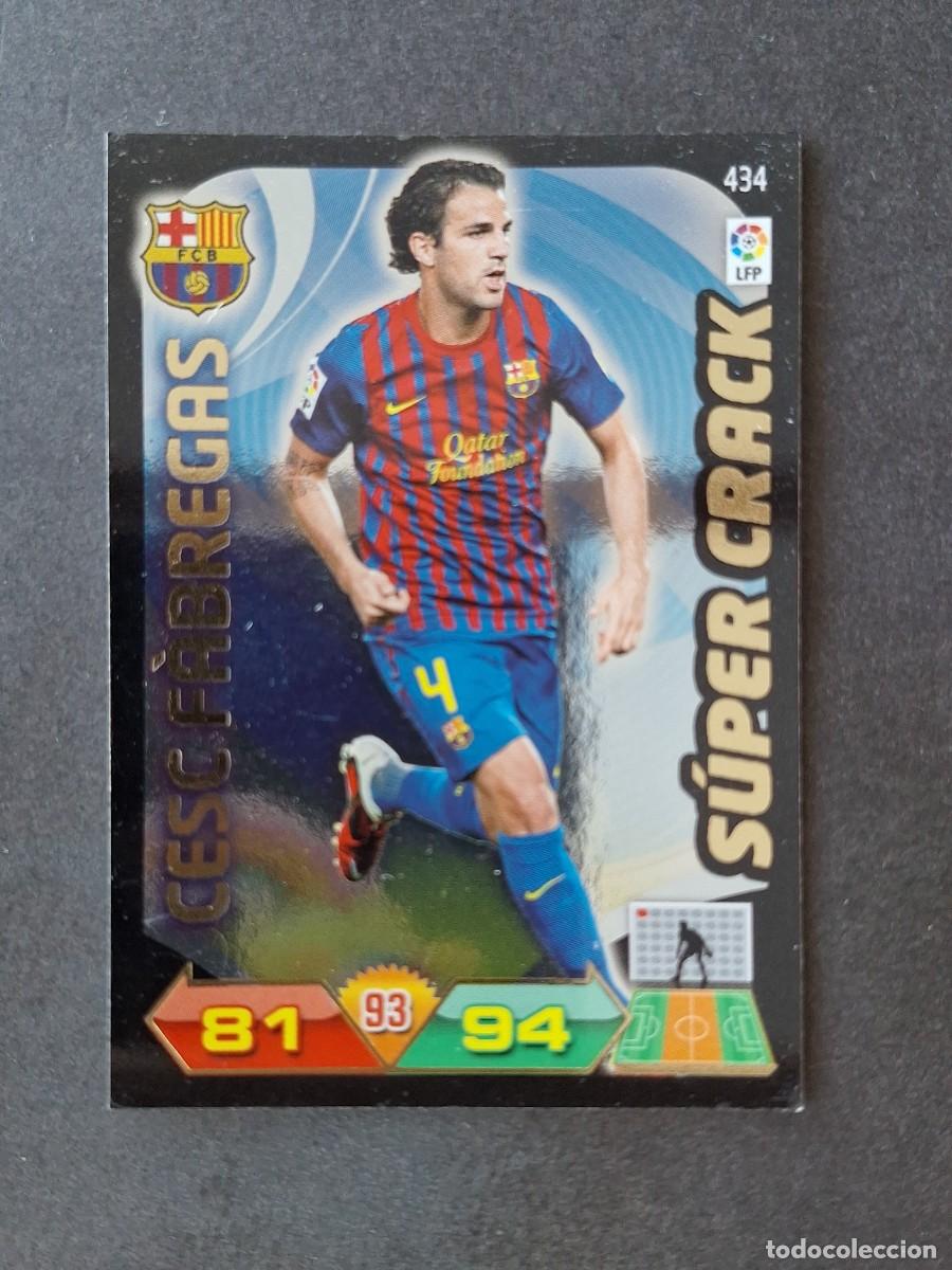 Cromos de f&uacute;tbol: L3 CESC FABREGAS F. C. BARCELONA 434 SUPER CRACK ADRENALYN XL LIGA 2011 2012 11 12 PANINI