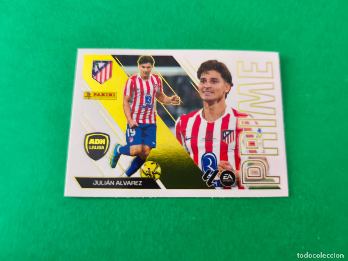 Cromos de f&uacute;tbol: CROMO FUTBOL JULIAN ALVAREZ ATLETICO DE MADRID SIN PEGAR N&ordm; 5 ADN PRIME LIGA ESTE 2026-2027/26-27