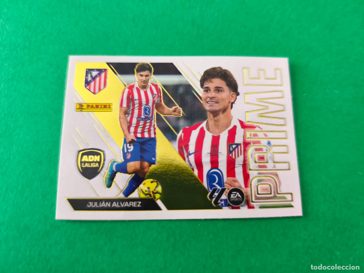 Cromos de f&uacute;tbol: CROMO FUTBOL JULIAN ALVAREZ ATLETICO DE MADRID SIN PEGAR N&ordm; 5 ADN PRIME LIGA ESTE 2026-2027/26-27
