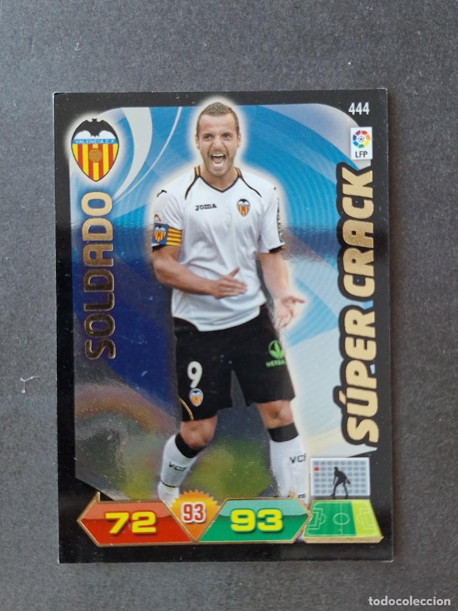 Fu&szlig;ball-Sticker: L3 SOLDADO VALENCIA C. F. 444 SUPER CRACK ADRENALYN XL LIGA 2011 2012 11 12 PANINI