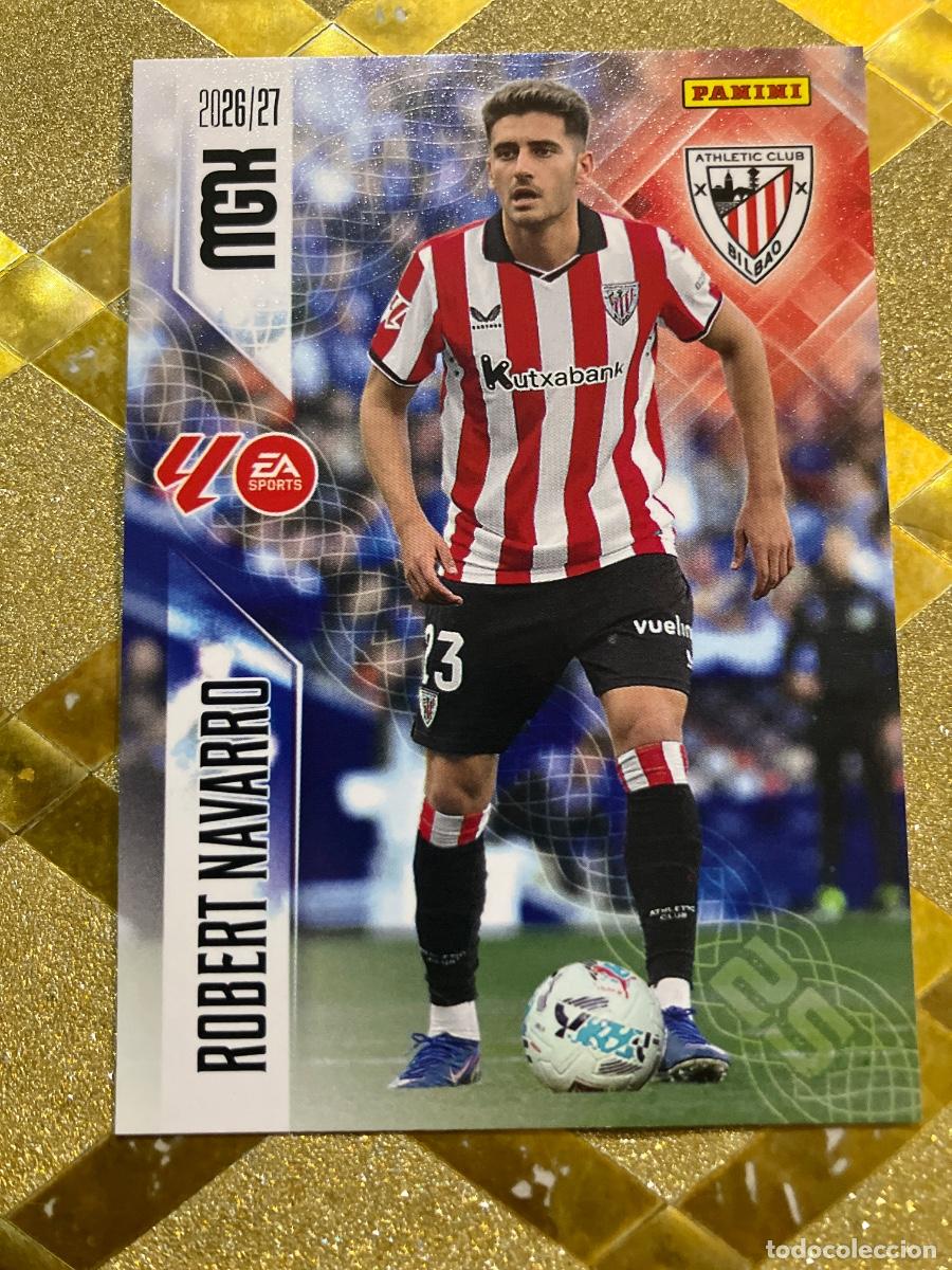 Football Stickers: CROMO DE FUTBOL NUMERO 51 ROBERT NAVARRO ATHLETIC DE BILBAO LIGA 2026 2027 MEGACRAKS MGK PANINI !