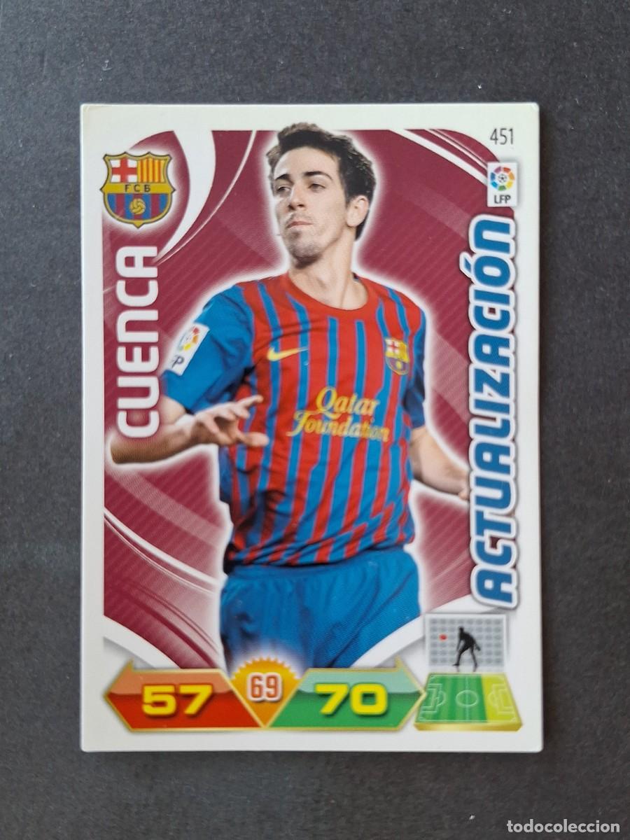Fu&szlig;ball-Sticker: L3 CUENCA F. C. BARCELONA 451 ACTUALIZACION ADRENALYN XL LIGA 2011 2012 11 12 PANINI