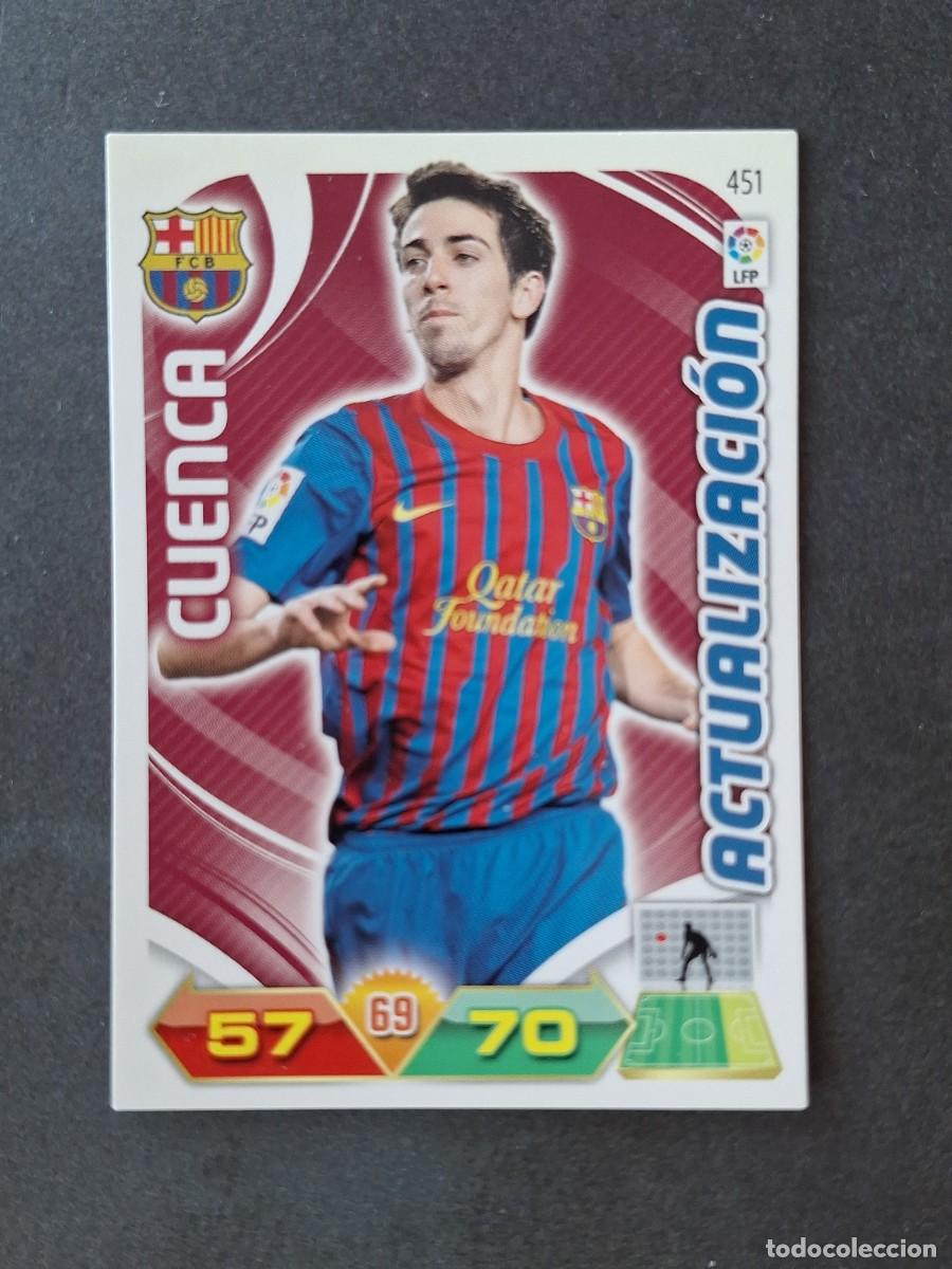 Fu&szlig;ball-Sticker: L3 CUENCA F. C. BARCELONA 451 ACTUALIZACION ADRENALYN XL LIGA 2011 2012 11 12 PANINI