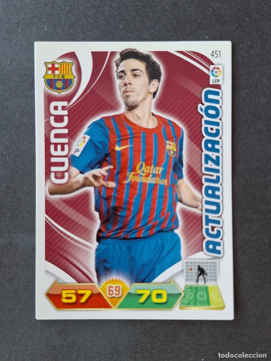 Fu&szlig;ball-Sticker: L3 CUENCA F. C. BARCELONA 451 ACTUALIZACION ADRENALYN XL LIGA 2011 2012 11 12 PANINI