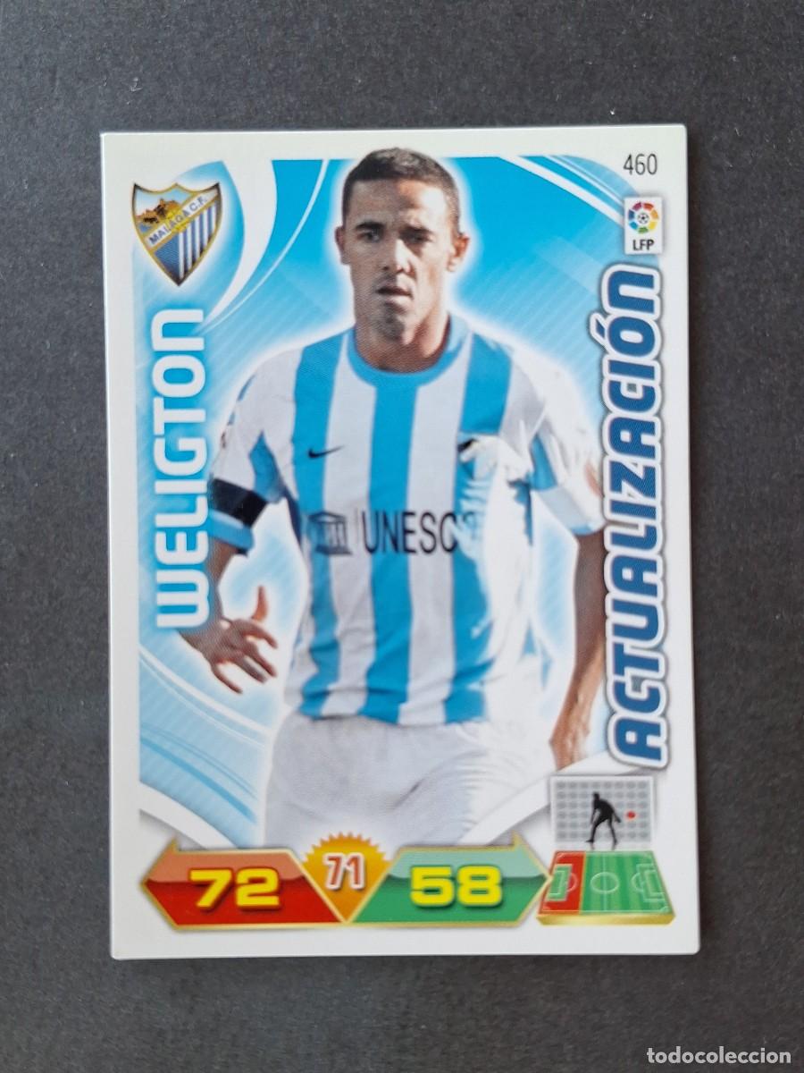 Cromos de f&uacute;tbol: L3 WELIGTON MALAGA C. F. 460 ACTUALIZACION ADRENALYN XL LIGA 2011 2012 11 12 PANINI