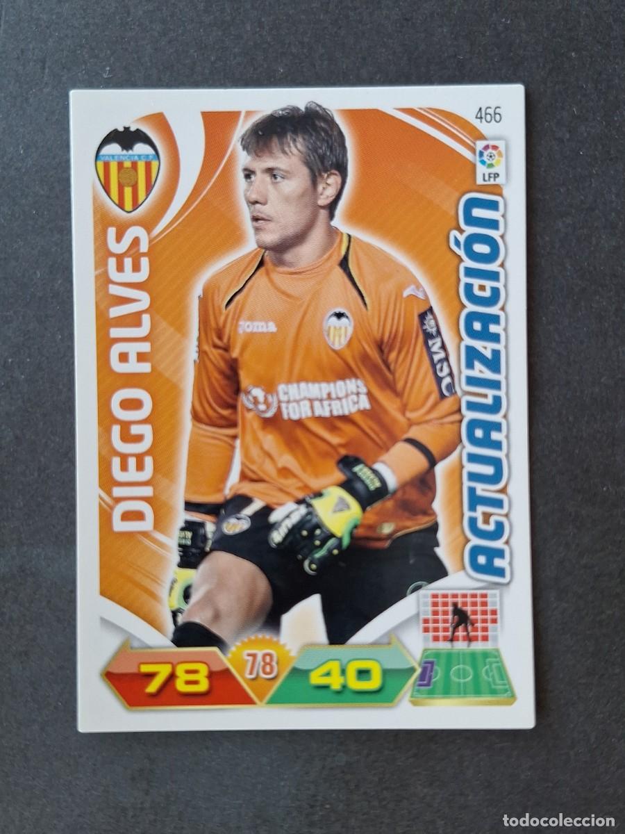 Cromos de f&uacute;tbol: L3 DIEGO ALVES VALENCIA C. F. 466 ACTUALIZACION ADRENALYN XL LIGA 2011 2012 11 12 PANINI