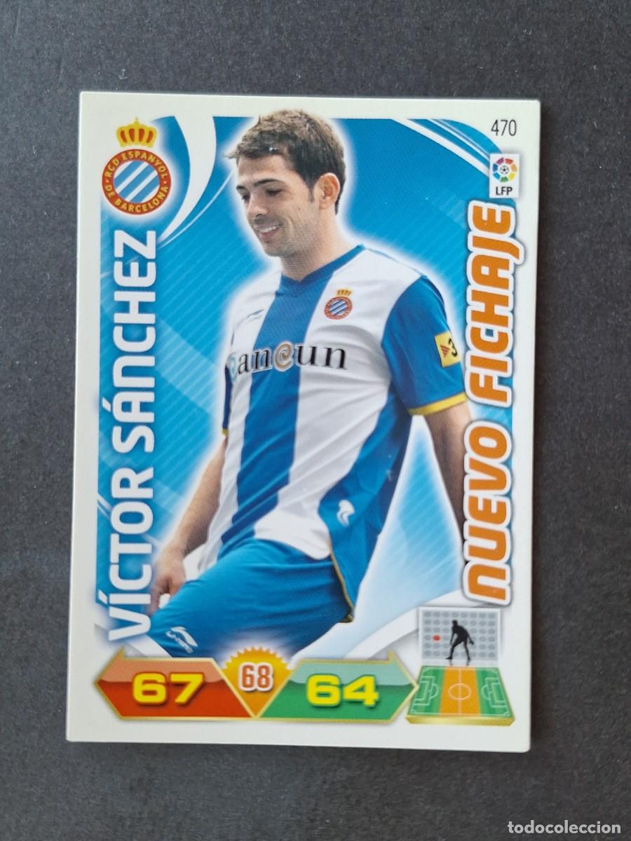 Cromos de f&uacute;tbol: L3 VICTOR SANZHEZ R. C. D. ESPA&Ntilde;OL 470 NUEVO FICHAJE ADRENALYN XL LIGA 2011 2012 11 12 PANINI