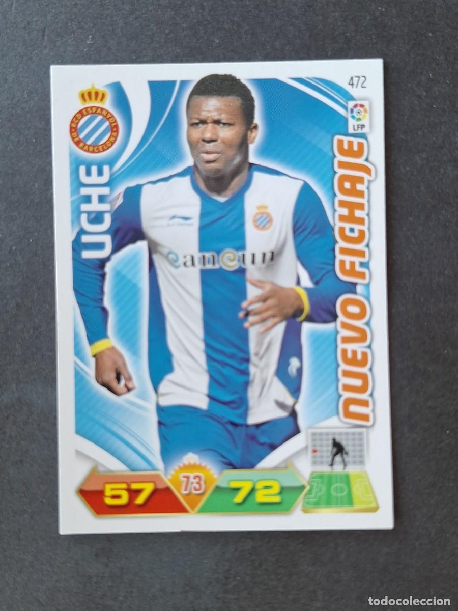 Cromos de f&uacute;tbol: L3 UCHE R. C. D. ESPA&Ntilde;OL 472 NUEVO FICHAJE ADRENALYN XL LIGA 2011 2012 11 12 PANINI