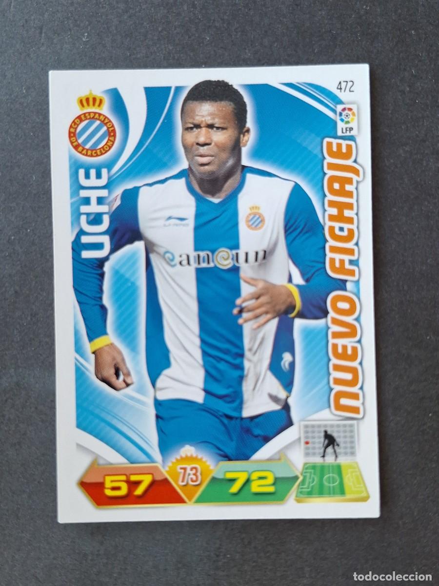 Cromos de f&uacute;tbol: L3 UCHE R. C. D. ESPA&Ntilde;OL 472 NUEVO FICHAJE ADRENALYN XL LIGA 2011 2012 11 12 PANINI