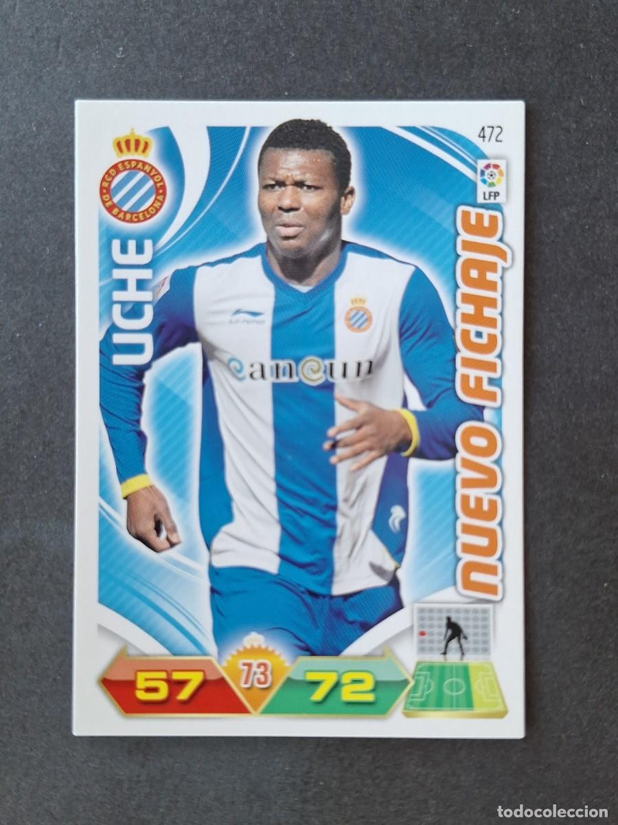 Cromos de f&uacute;tbol: L3 UCHE R. C. D. ESPA&Ntilde;OL 472 NUEVO FICHAJE ADRENALYN XL LIGA 2011 2012 11 12 PANINI