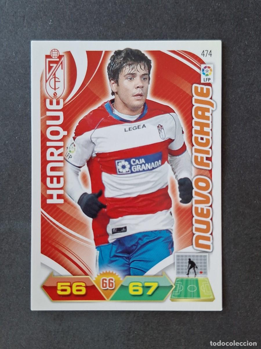 Cromos de f&uacute;tbol: L3 HENRIQUE GRANADA C. F. 474 NUEVO FICHAJE ADRENALYN XL LIGA 2011 2012 11 12 PANINI