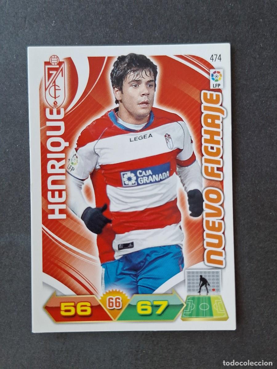 Cromos de f&uacute;tbol: L3 HENRIQUE GRANADA C. F. 474 NUEVO FICHAJE ADRENALYN XL LIGA 2011 2012 11 12 PANINI