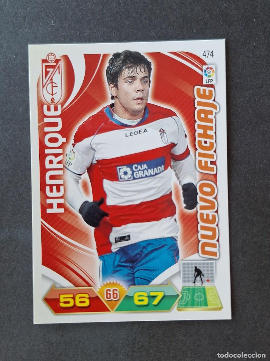Cromos de f&uacute;tbol: L3 HENRIQUE GRANADA C. F. 474 NUEVO FICHAJE ADRENALYN XL LIGA 2011 2012 11 12 PANINI