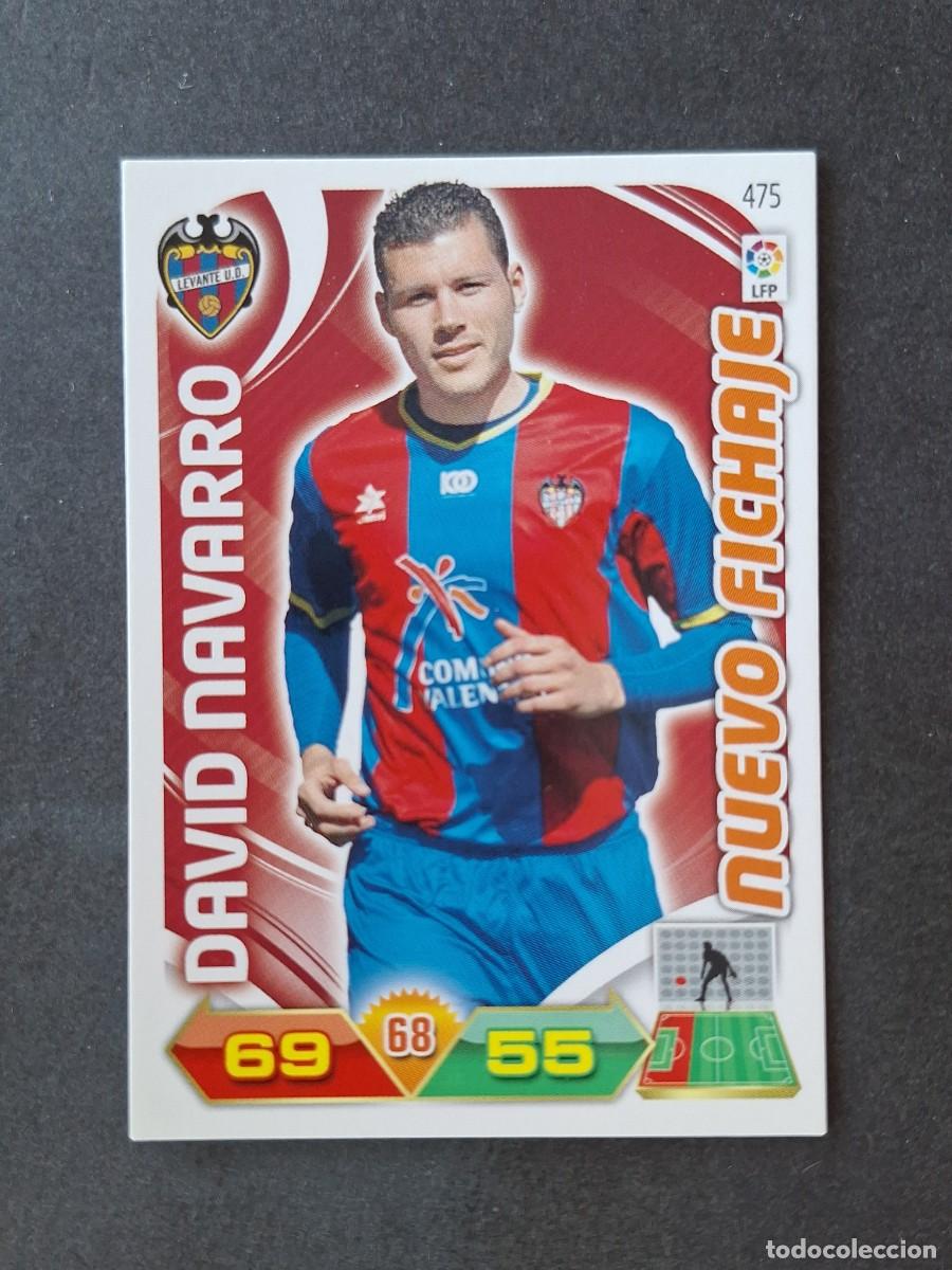 Cromos de f&uacute;tbol: L3 DAVID NAVARRO LEVANTE U. D. 475 NUEVO FICHAJE ADRENALYN XL LIGA 2011 2012 11 12 PANINI