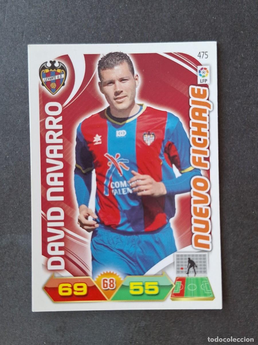 Cromos de f&uacute;tbol: L3 DAVID NAVARRO LEVANTE U. D. 475 NUEVO FICHAJE ADRENALYN XL LIGA 2011 2012 11 12 PANINI