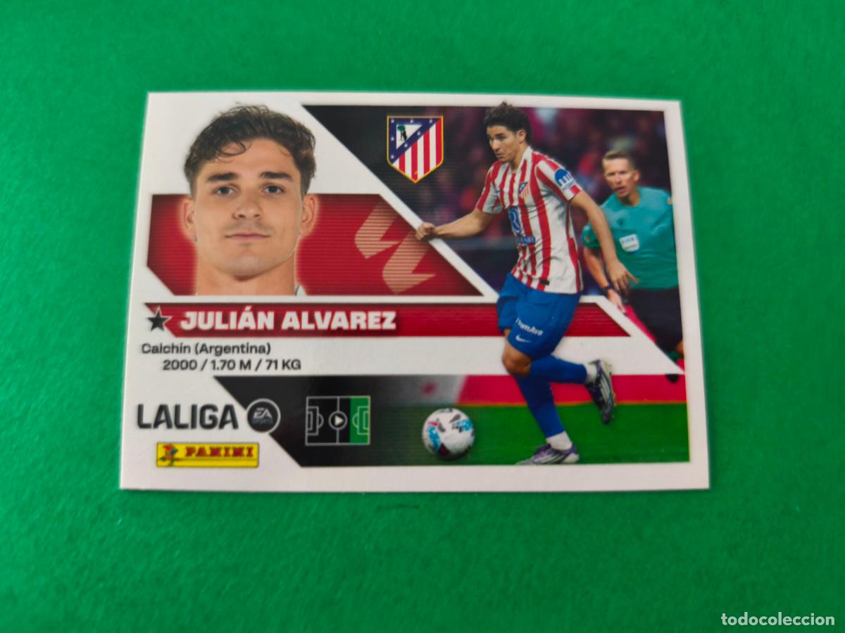 Cromos de f&uacute;tbol: CROMO FUTBOL JULIAN ALVAREZ ATLETICO DE MADRID SIN PEGAR N&ordm; 20 LIGA ESTE 2026-2027/26-27