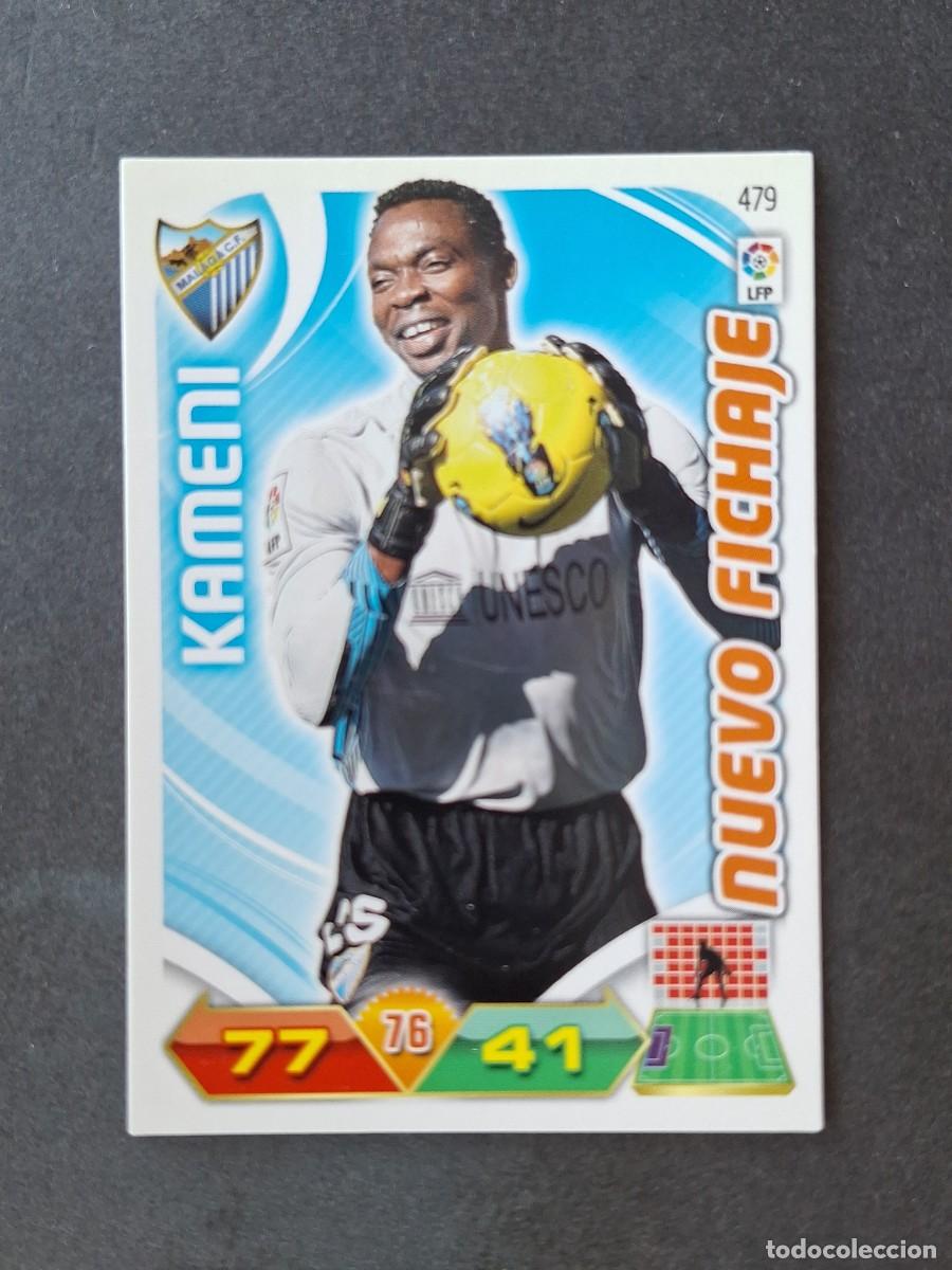 Cromos de f&uacute;tbol: L3 KAMENI MALAGA C. F. 479 NUEVO FICHAJE ADRENALYN XL LIGA 2011 2012 11 12 PANINI