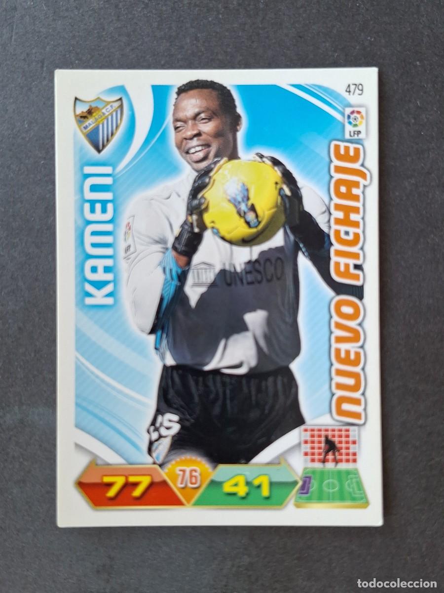 Cromos de f&uacute;tbol: L3 KAMENI MALAGA C. F. 479 NUEVO FICHAJE ADRENALYN XL LIGA 2011 2012 11 12 PANINI
