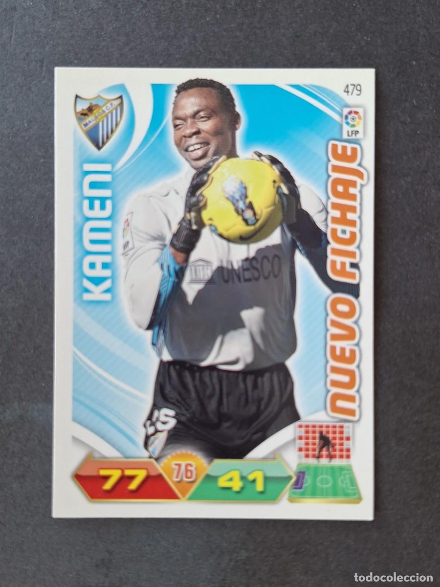 Cromos de f&uacute;tbol: L3 KAMENI MALAGA C. F. 479 NUEVO FICHAJE ADRENALYN XL LIGA 2011 2012 11 12 PANINI