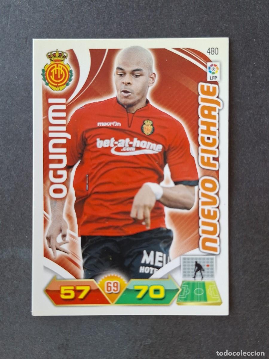 Cromos de f&uacute;tbol: L3 OGUNJIMI R. C. D. MALLORCA 480 NUEVO FICHAJE ADRENALYN XL LIGA 2011 2012 11 12 PANINI