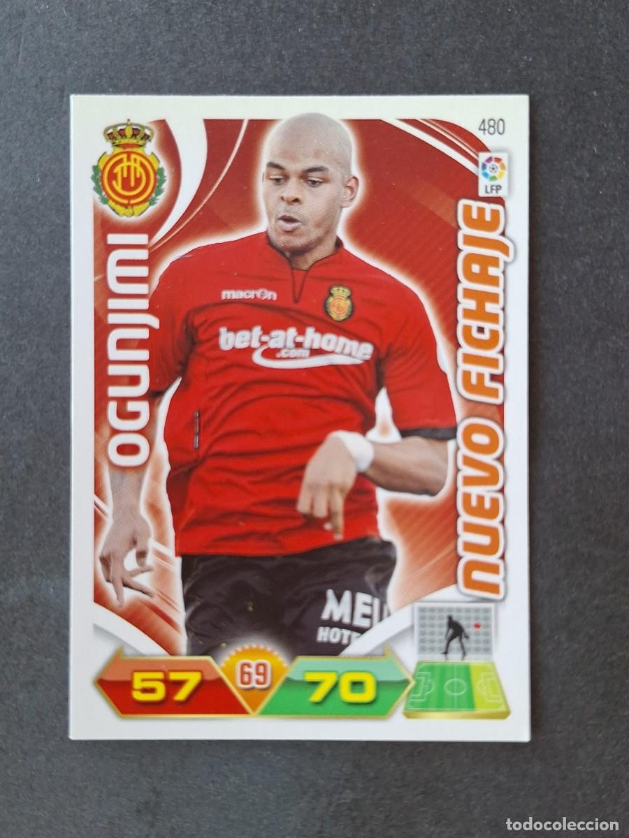 Cromos de f&uacute;tbol: L3 OGUNJIMI R. C. D. MALLORCA 480 NUEVO FICHAJE ADRENALYN XL LIGA 2011 2012 11 12 PANINI