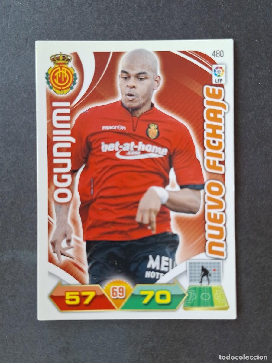 Cromos de f&uacute;tbol: L3 OGUNJIMI R. C. D. MALLORCA 480 NUEVO FICHAJE ADRENALYN XL LIGA 2011 2012 11 12 PANINI