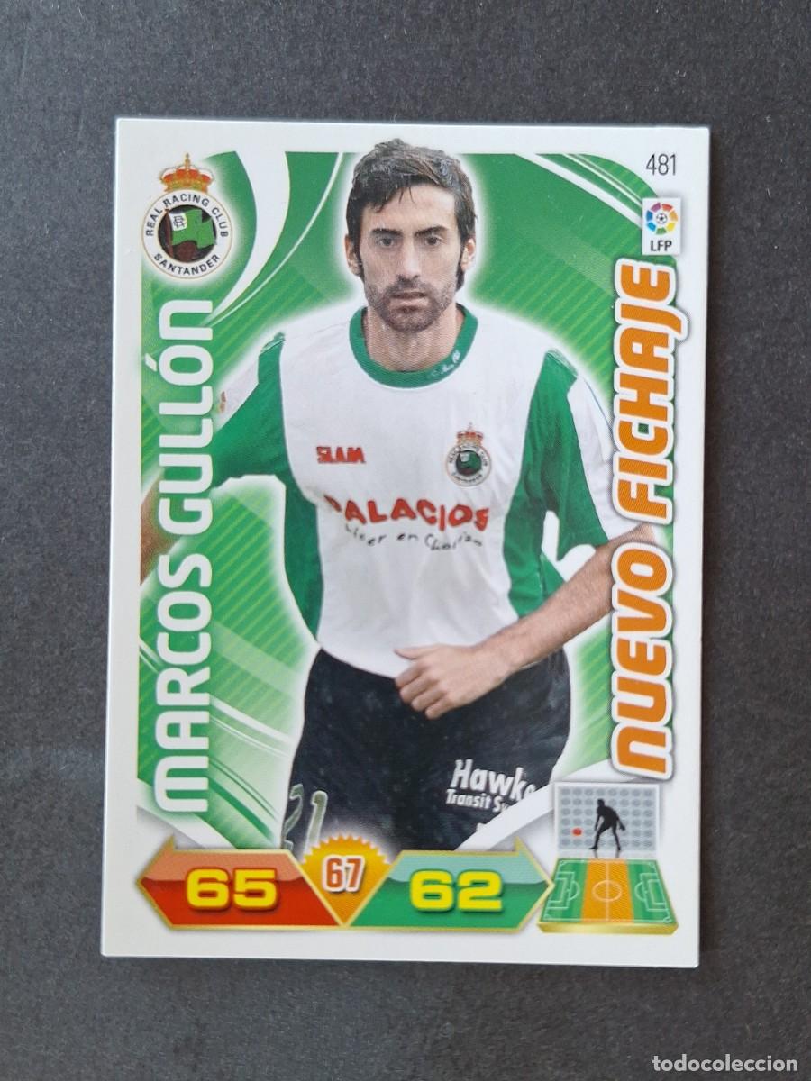 Cromos de f&uacute;tbol: L3 MARCOS GULLON RACING DE SANTANDER 481 NUEVO FICHAJE ADRENALYN XL LIGA 2011 2012 11 12 PANINI