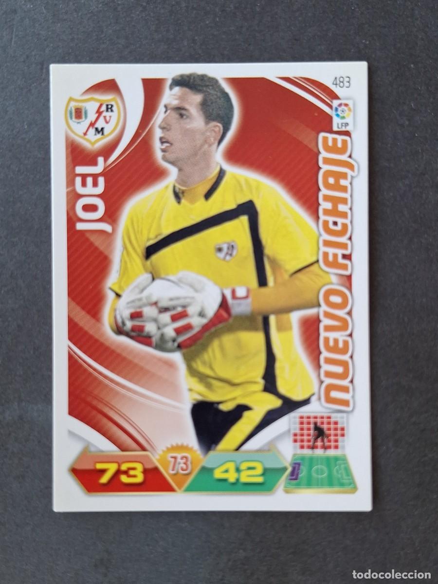 Cromos de f&uacute;tbol: L3 JOEL RAYO VALLECANO 483 NUEVO FICHAJE ADRENALYN XL LIGA 2011 2012 11 12 PANINI