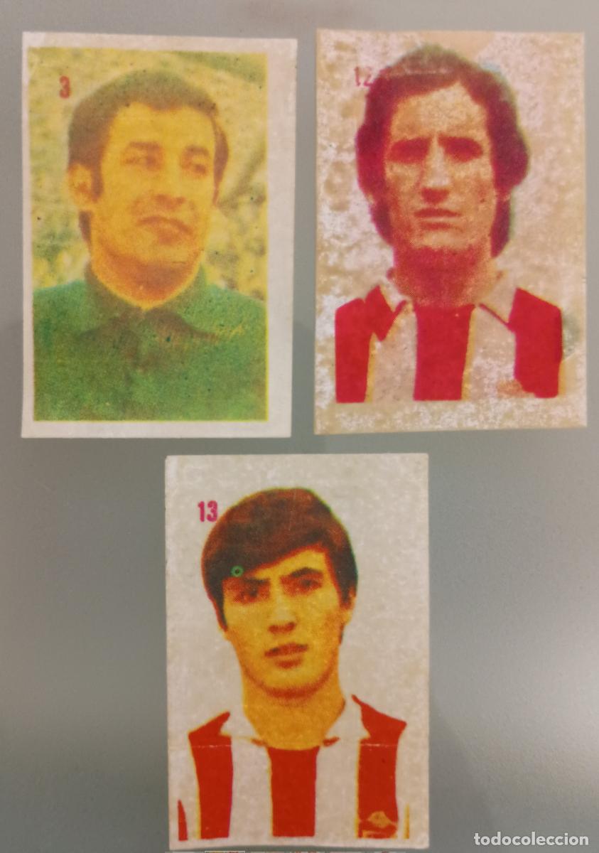 Cromos de f&uacute;tbol: Lote tres cromos Granada C. F. F&uacute;tbol Liga Espa&ntilde;ola 1975-76 (Mateo Mirete)