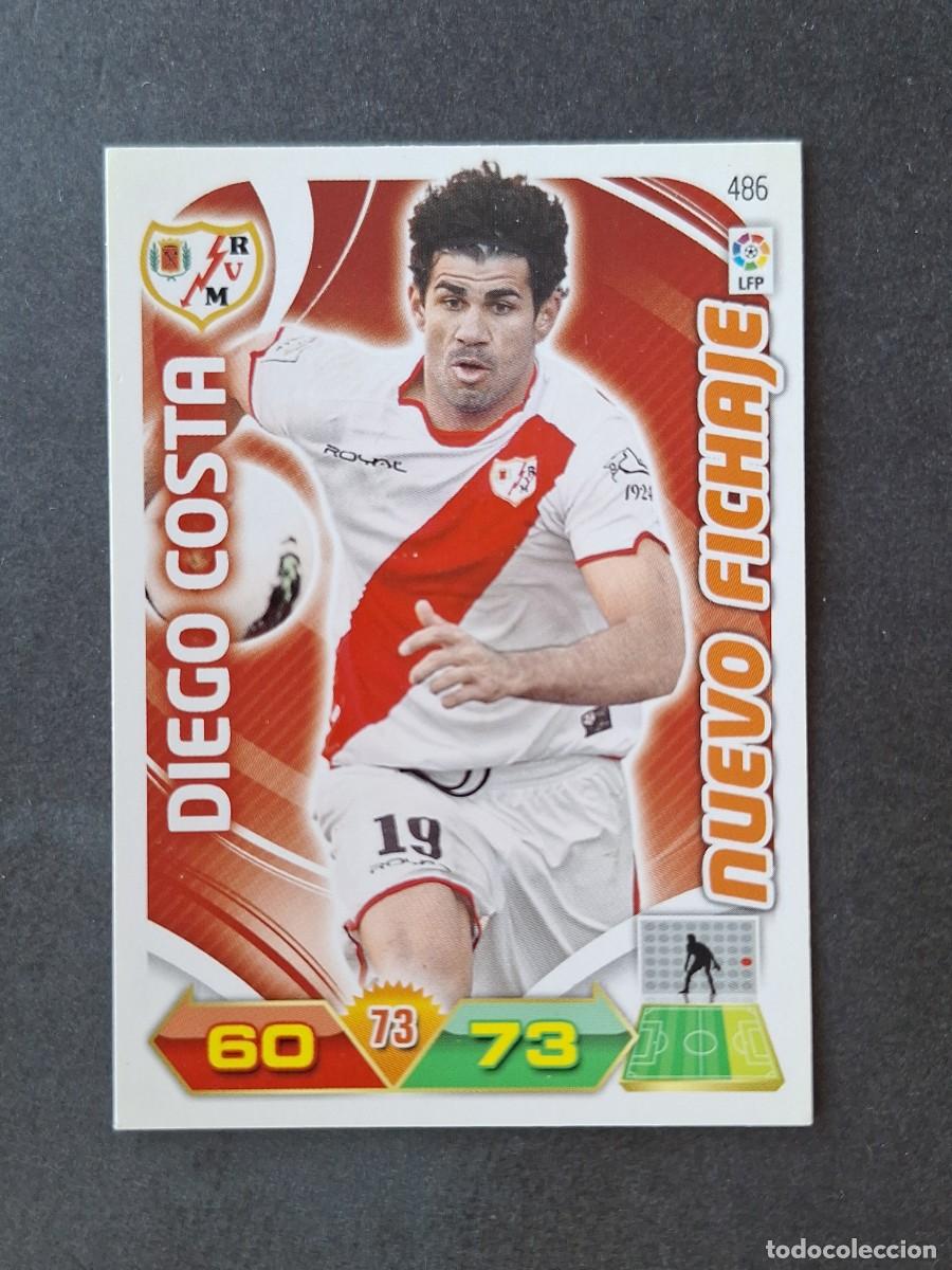 Cromos de f&uacute;tbol: L3 DIEGO COSTA RAYO VALLECANO 486 NUEVO FICHAJE ADRENALYN XL LIGA 2011 2012 11 12 PANINI