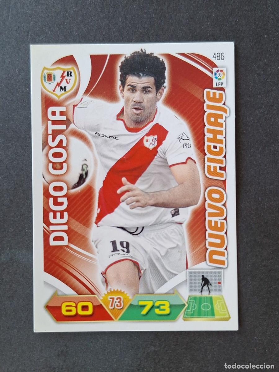 Cromos de f&uacute;tbol: L3 DIEGO COSTA RAYO VALLECANO 486 NUEVO FICHAJE ADRENALYN XL LIGA 2011 2012 11 12 PANINI