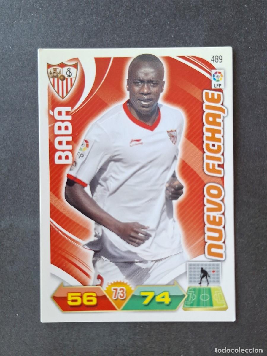 Cromos de f&uacute;tbol: L3 BABA SEVILLA F. C. 489 NUEVO FICHAJE ADRENALYN XL LIGA 2011 2012 11 12 PANINI