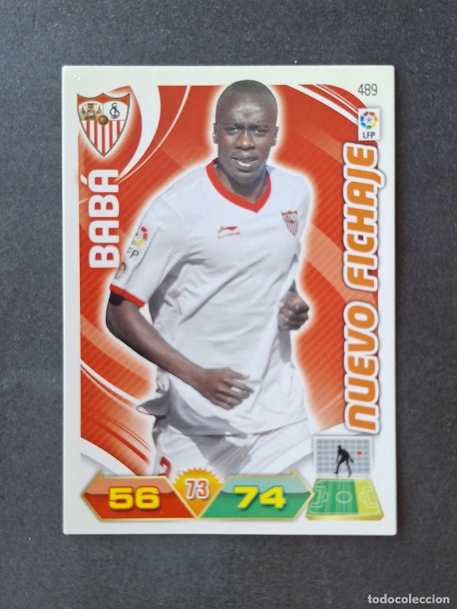 Cromos de f&uacute;tbol: L3 BABA SEVILLA F. C. 489 NUEVO FICHAJE ADRENALYN XL LIGA 2011 2012 11 12 PANINI