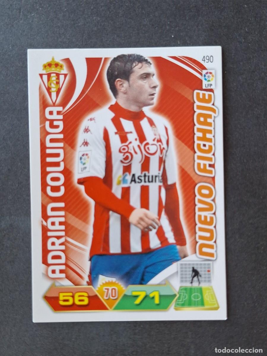 Cromos de f&uacute;tbol: L3 ADRIAN COLUNGA SPORTING DE GIJON 490 NUEVO FICHAJE ADRENALYN XL LIGA 2011 2012 11 12 PANINI