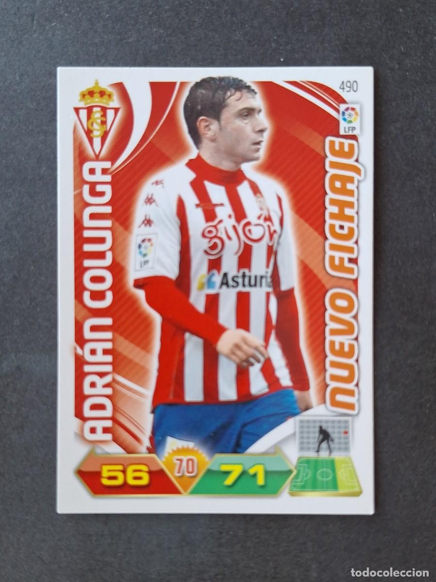 Cromos de f&uacute;tbol: L3 ADRIAN COLUNGA SPORTING DE GIJON 490 NUEVO FICHAJE ADRENALYN XL LIGA 2011 2012 11 12 PANINI