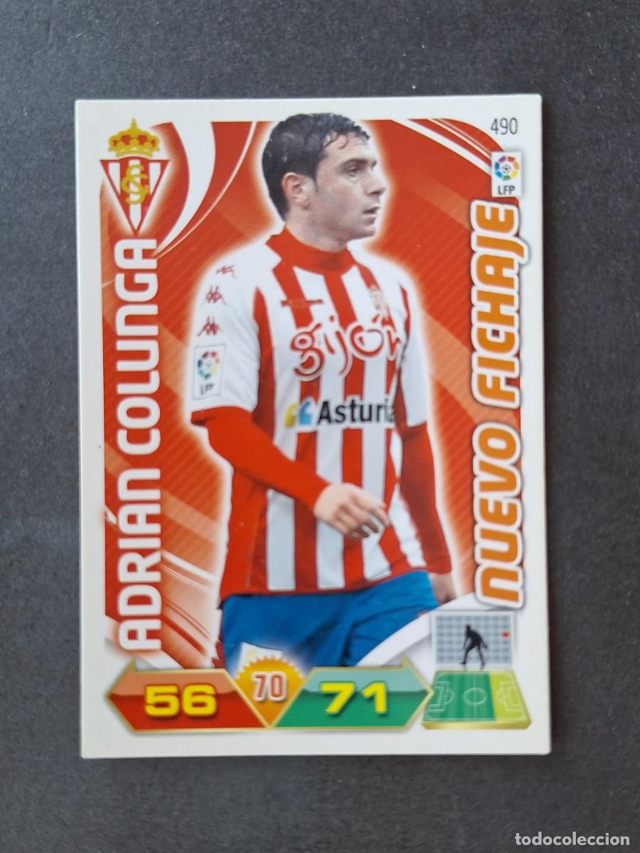 Cromos de f&uacute;tbol: L3 ADRIAN COLUNGA SPORTING DE GIJON 490 NUEVO FICHAJE ADRENALYN XL LIGA 2011 2012 11 12 PANINI