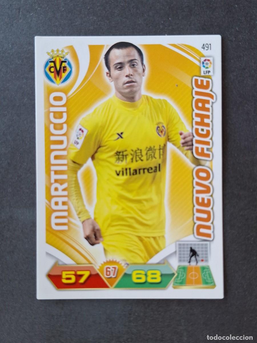 Cromos de f&uacute;tbol: L3 MARTINUCCIO VILLARREAL C. F. 491 NUEVO FICHAJE ADRENALYN XL LIGA 2011 2012 11 12 PANINI