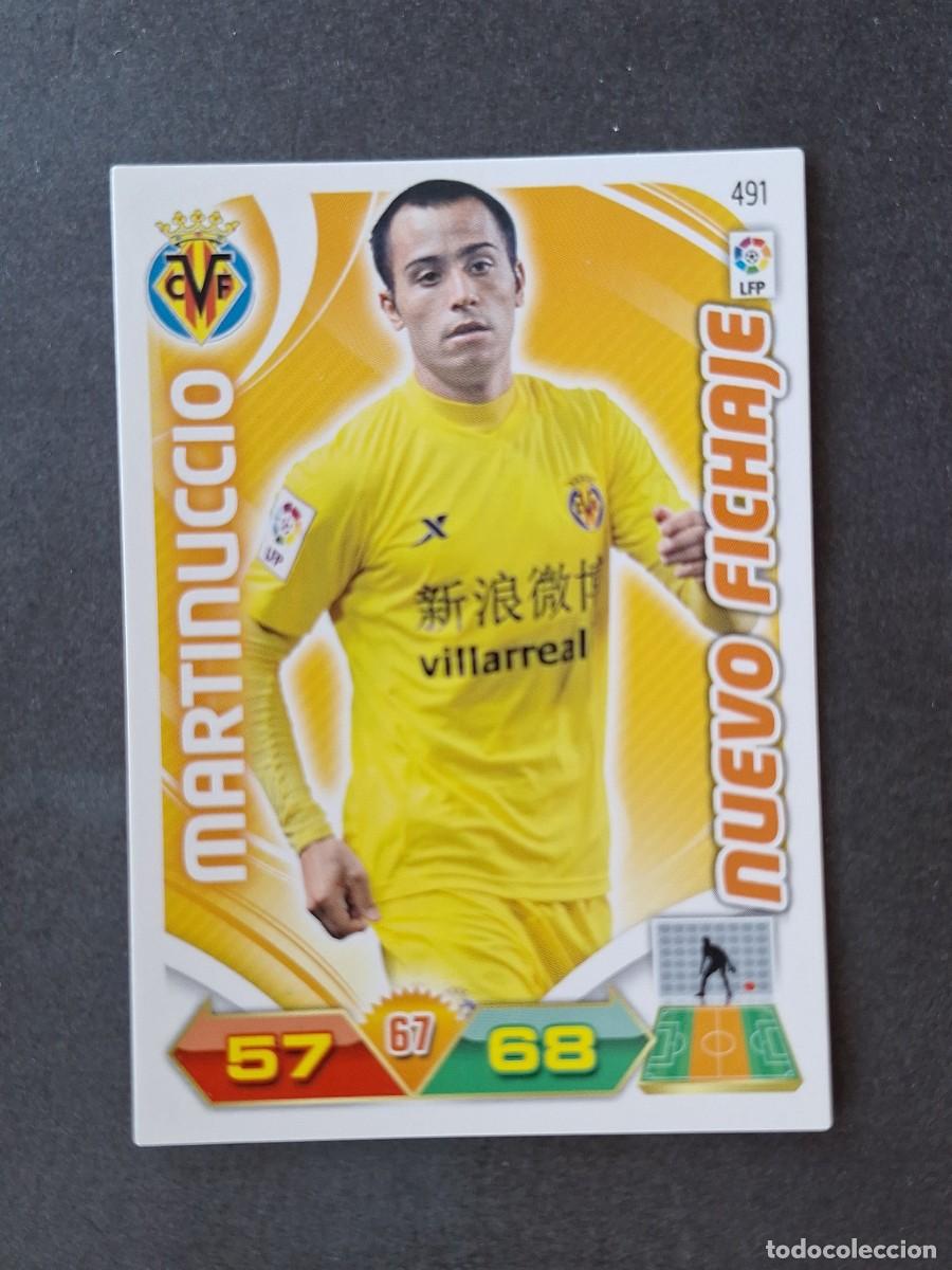 Cromos de f&uacute;tbol: L3 MARTINUCCIO VILLARREAL C. F. 491 NUEVO FICHAJE ADRENALYN XL LIGA 2011 2012 11 12 PANINI